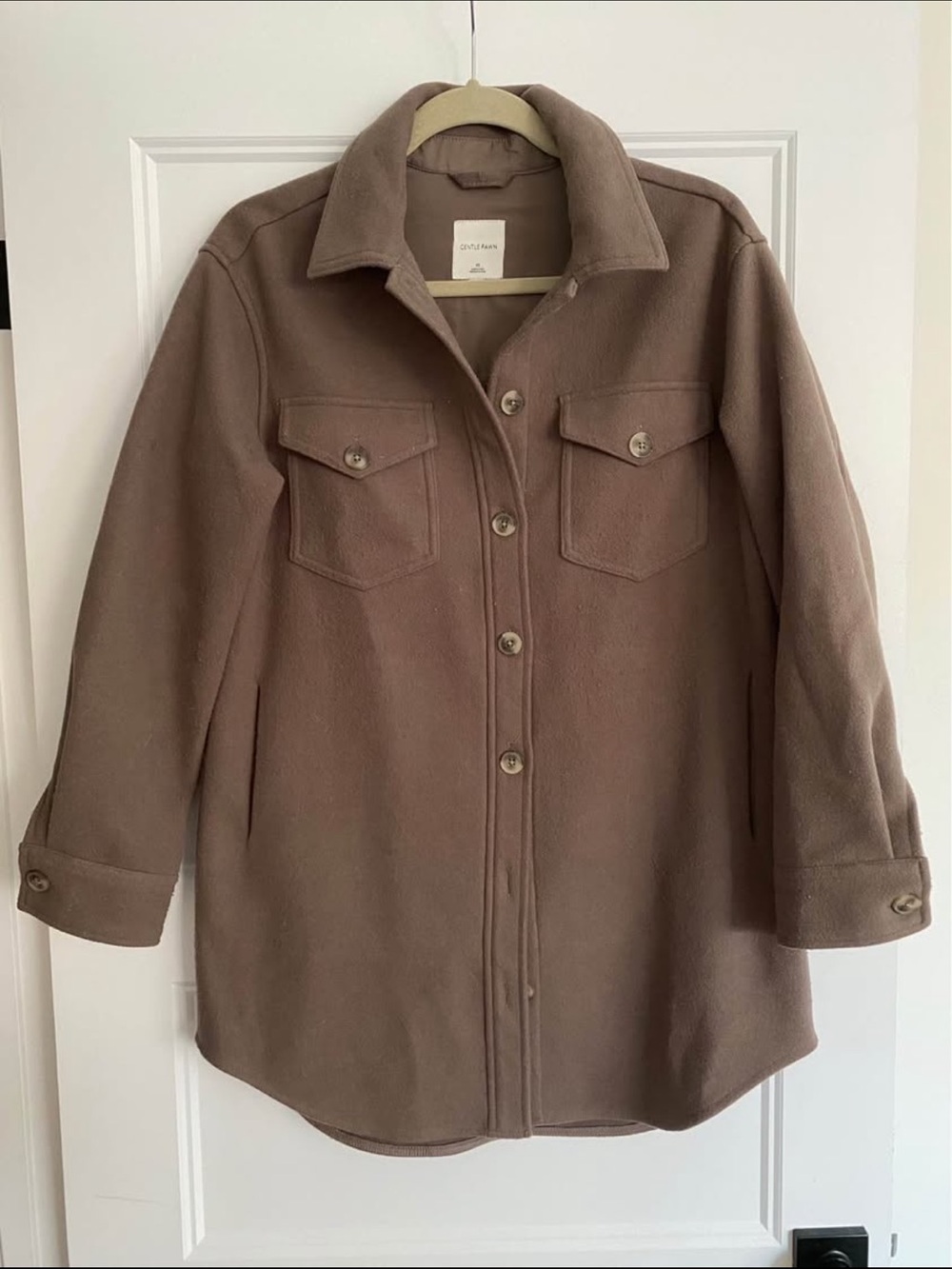 Gentle Fawn brown taupe shacket XS
